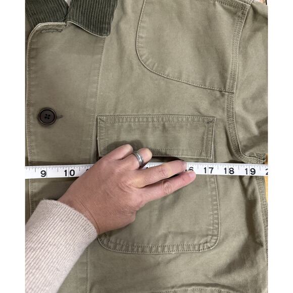 BUCK MASON Men’s Olive Marsh Fern High Desert Canvas Work Button Jacket Small - Picture 14 of 16